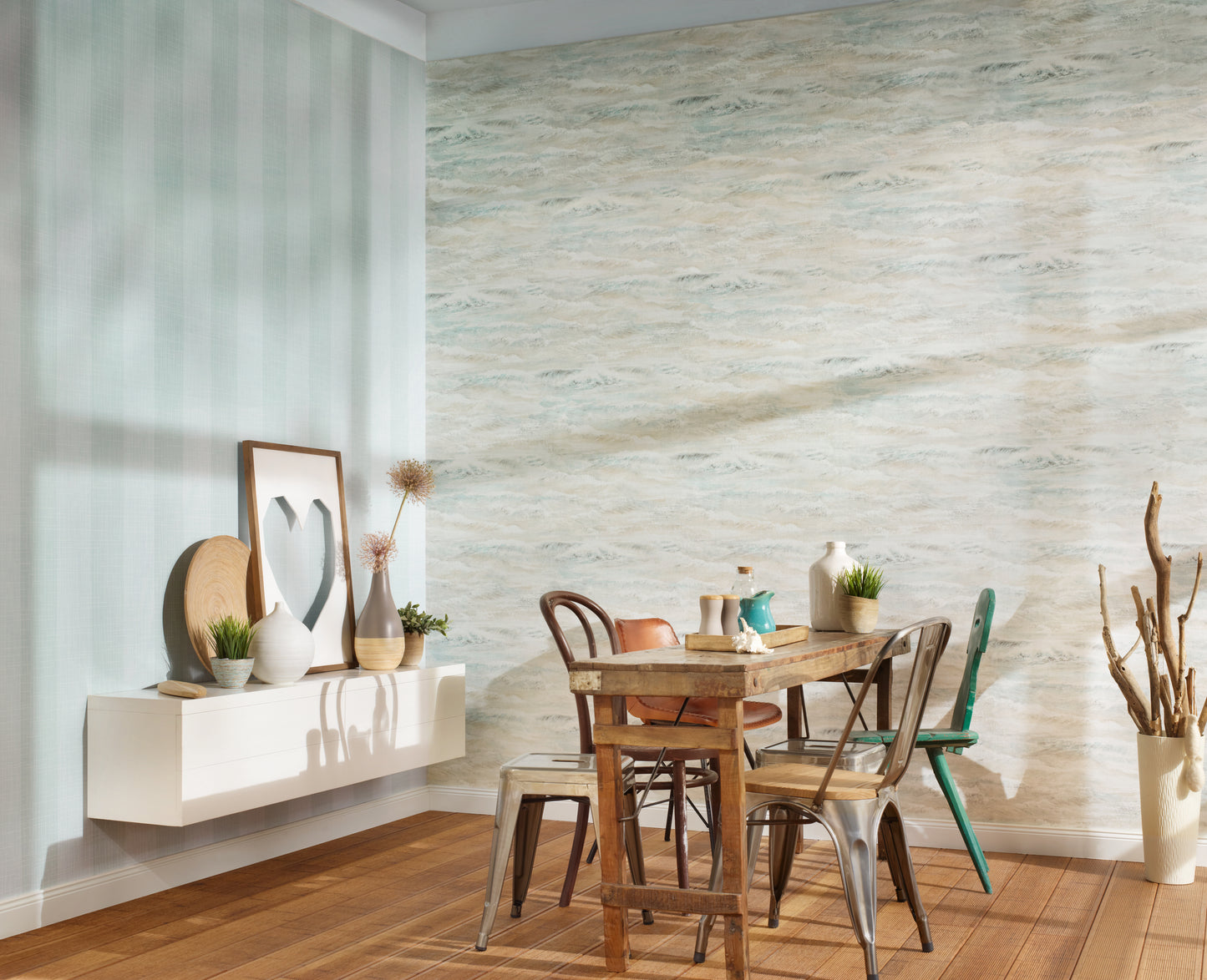 A.S. Création Tapete Attractive 2 354091 Weiß Struktur Wandtapete Vliestapeten