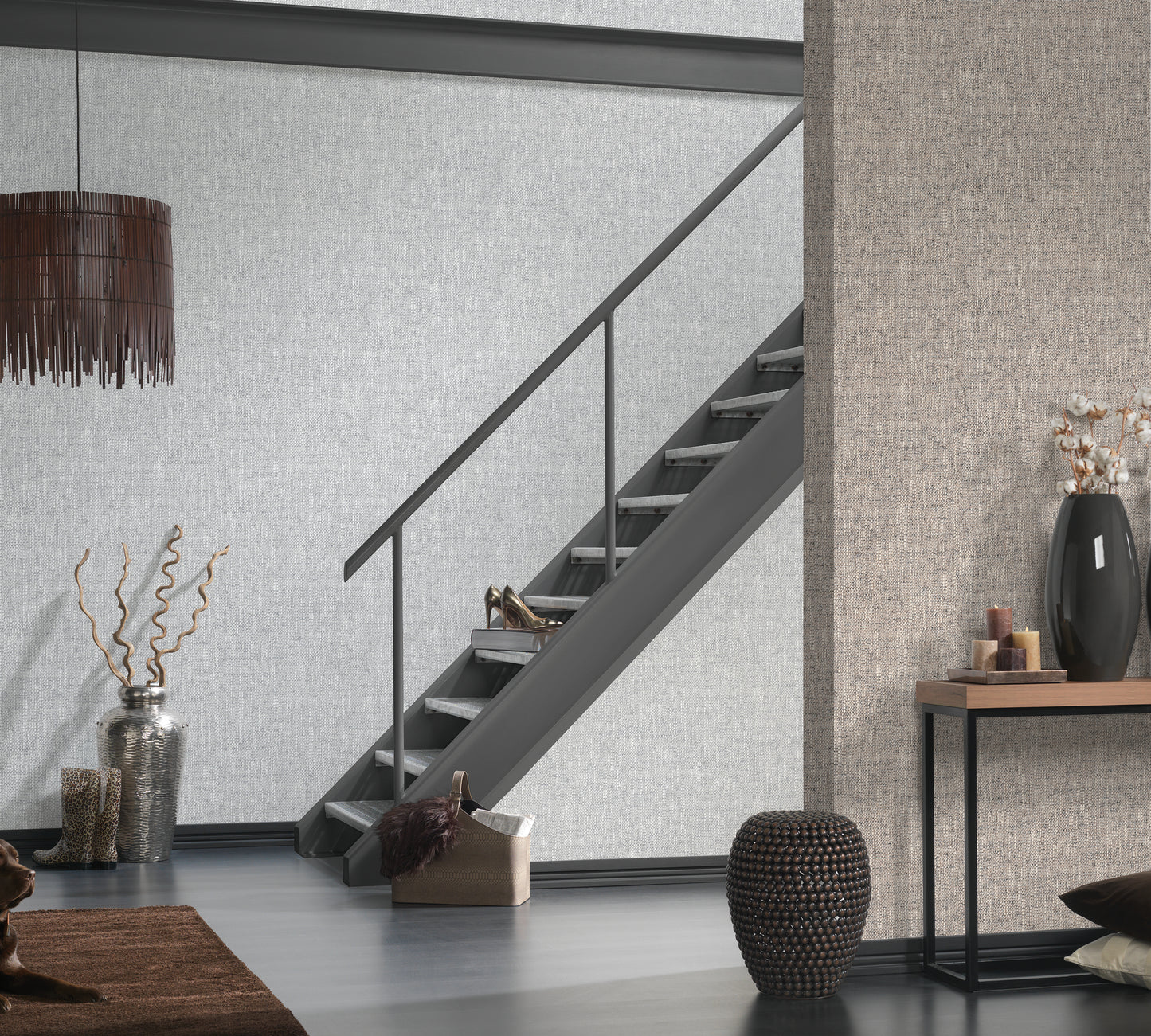 A.S. Création Tapete Attractive 2 354426 Grau Struktur Wandtapete Vliestapeten