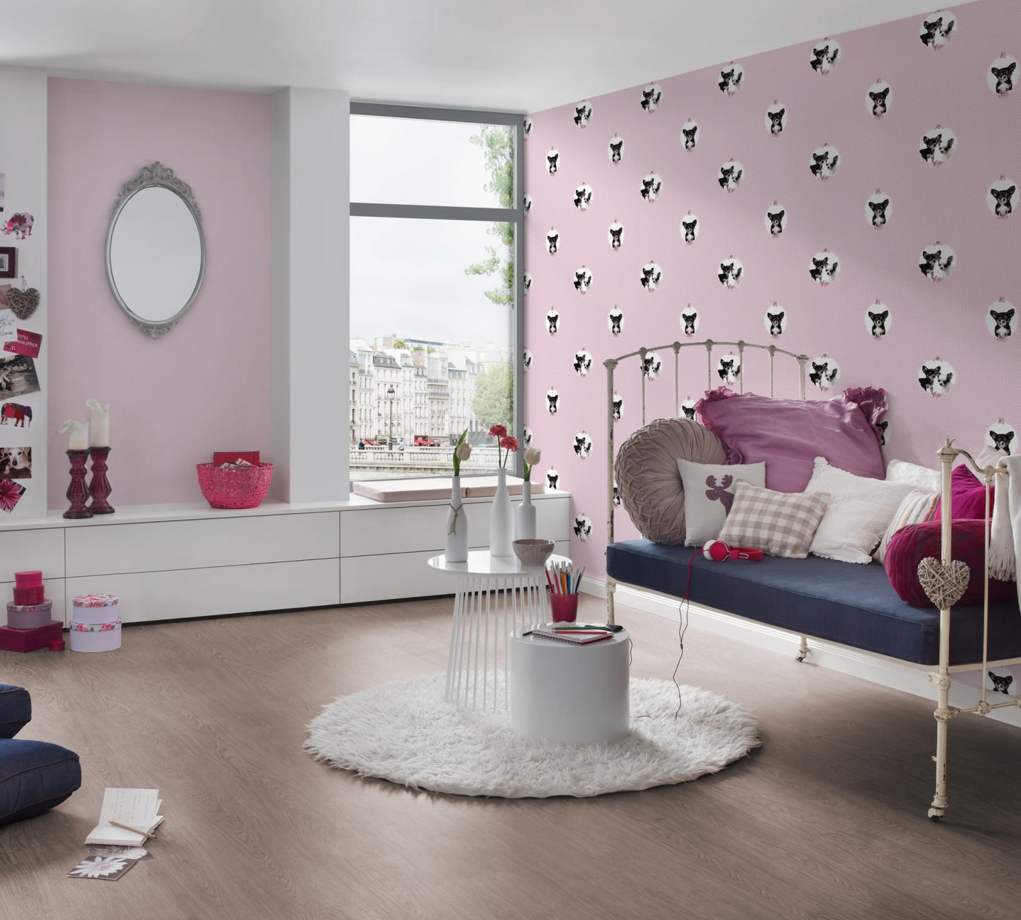 Unitapete Rosa Vliestapete 355666 Wandtapete einfarbig A.S. Création Tapete