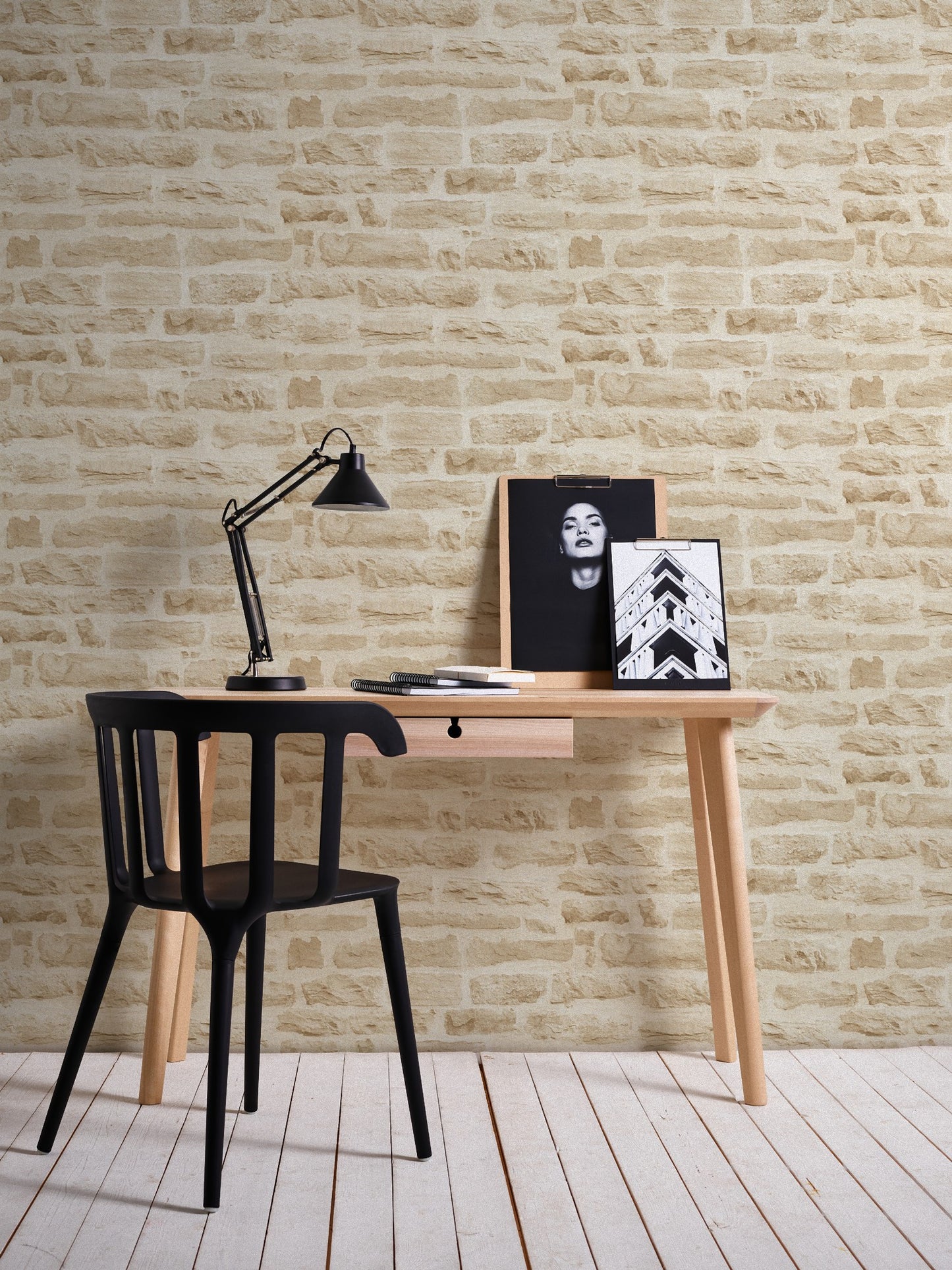Steintapete Beige Vliestapete 355802 Wandtapete A.S. Création Tapete