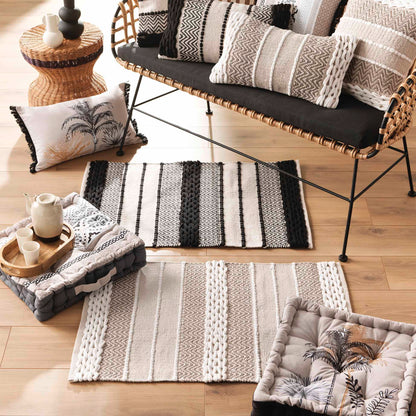 Sitzkissen Stuhlkissen Bank Auflage 45x45x10 Indoor Outdoor Baumwolle Polsterung