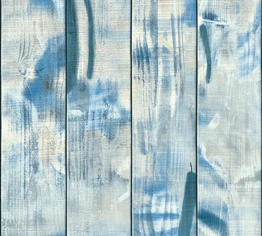 A.S. Création Tapete in Holzoptik Blau Vliestapete 358051 Wandtapete Tapete