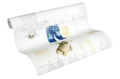 Kinderzimmertapete Creme Vliestapete 358441 Wandtapete A.S. Création Tapete