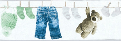 Bordüre Kinderzimmer Tapete Grün Vlies Borte 358462 Wandtapete A.S. Création