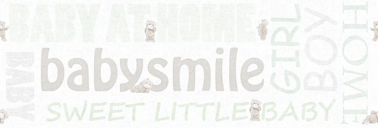 Bordüre Kinderzimmer Tapete Grün Vlies Borte 358481 Wandtapete A.S. Création