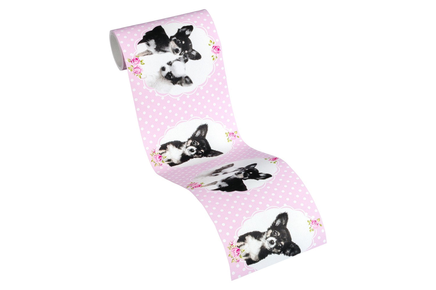 Bordüre 35850-2 Little Stars rosa Chiwawa Tapeten Tiere Rosa Vlies Borte Hunde