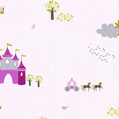 Kinderzimmertapete Rosa Vliestapete 358521 Wandtapete A.S. Création Tapete