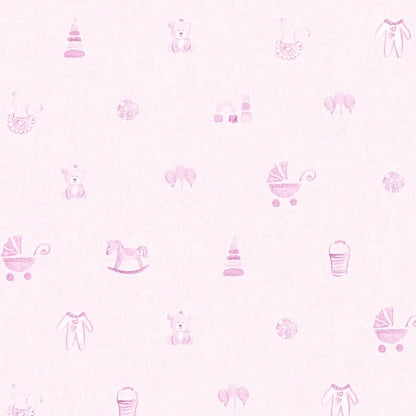 Kinderzimmertapete Rosa Vliestapete 358541 Wandtapete A.S. Création Tapete
