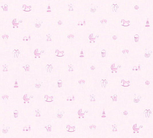 Kinderzimmertapete Rosa Vliestapete 358541 Wandtapete A.S. Création Tapete