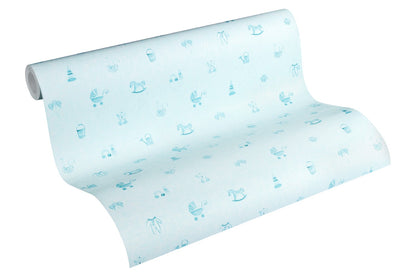 Kinderzimmertapete Blau Vliestapete 358542 Wandtapete A.S. Création Tapete