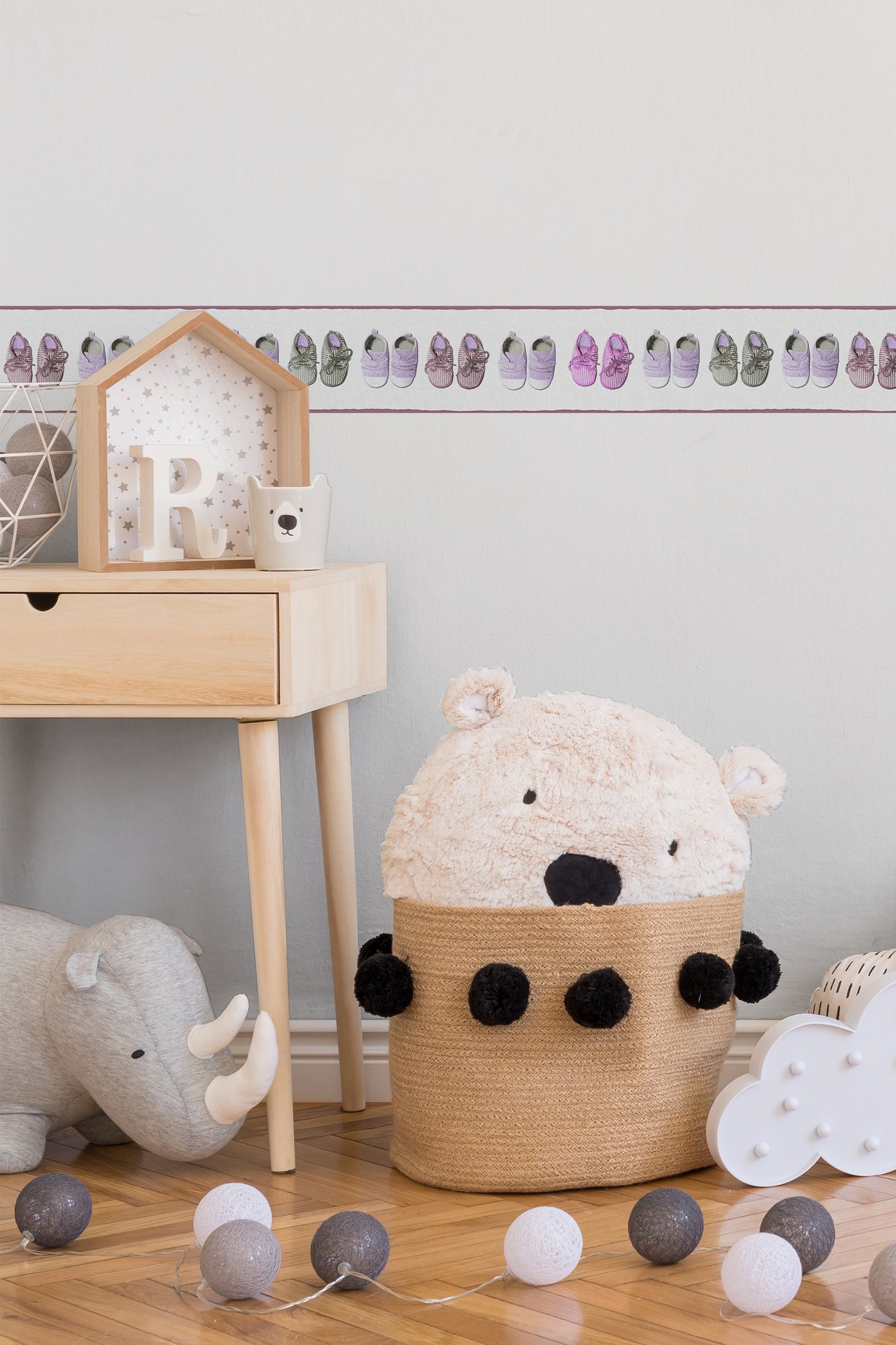 Bordüre Kinderzimmer Tapete Rosa Vlies Borte 358641 Wandtapete A.S. Création