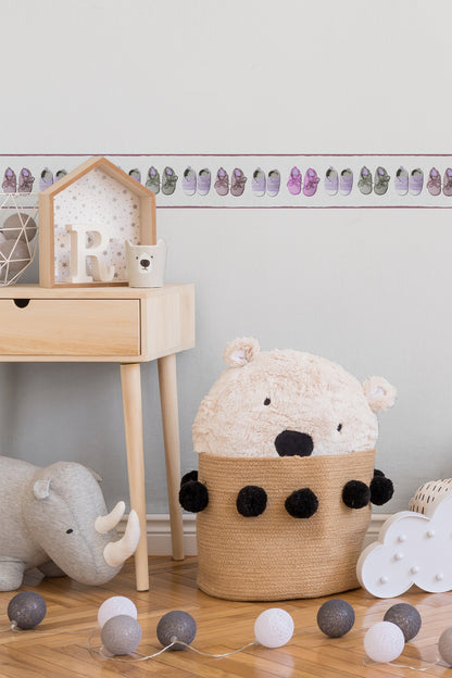 Bordüre Kinderzimmer Tapete Rosa Vlies Borte 358641 Wandtapete A.S. Création