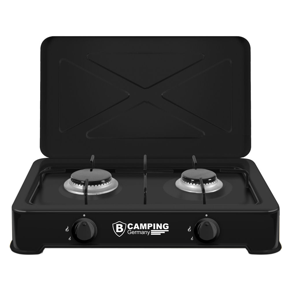 Duo Gaskocher Set 2-fach Campingkocher Camping Herd Gasherd Kochfeld Kocher Herd