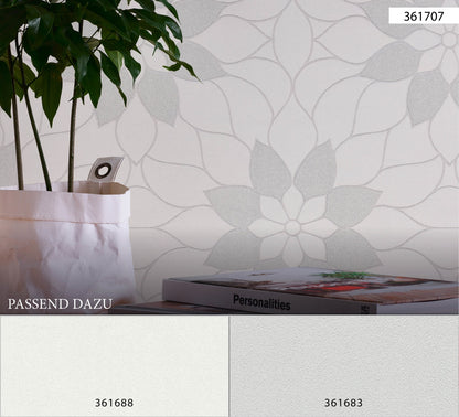 Blumentapete Weiß Vliestapete 361707 Wandtapete A.S. Création Tapete