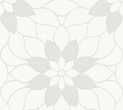 Blumentapete Weiß Vliestapete 361707 Wandtapete A.S. Création Tapete