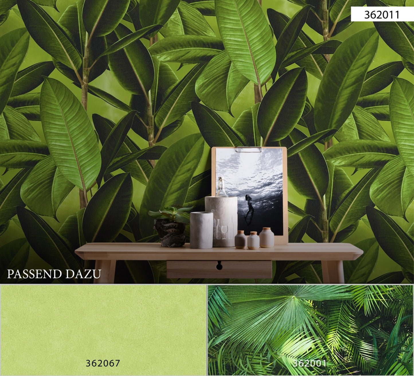 Palmentapete Grün Vliestapete 362001 Wandtapete A.S. Création Tapete