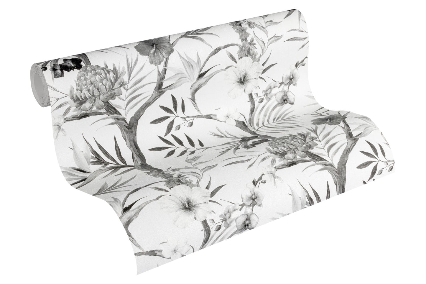 Blumentapete Schwarz Vliestapete 362022 Wandtapete A.S. Création Tapete