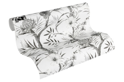 Blumentapete Schwarz Vliestapete 362022 Wandtapete A.S. Création Tapete