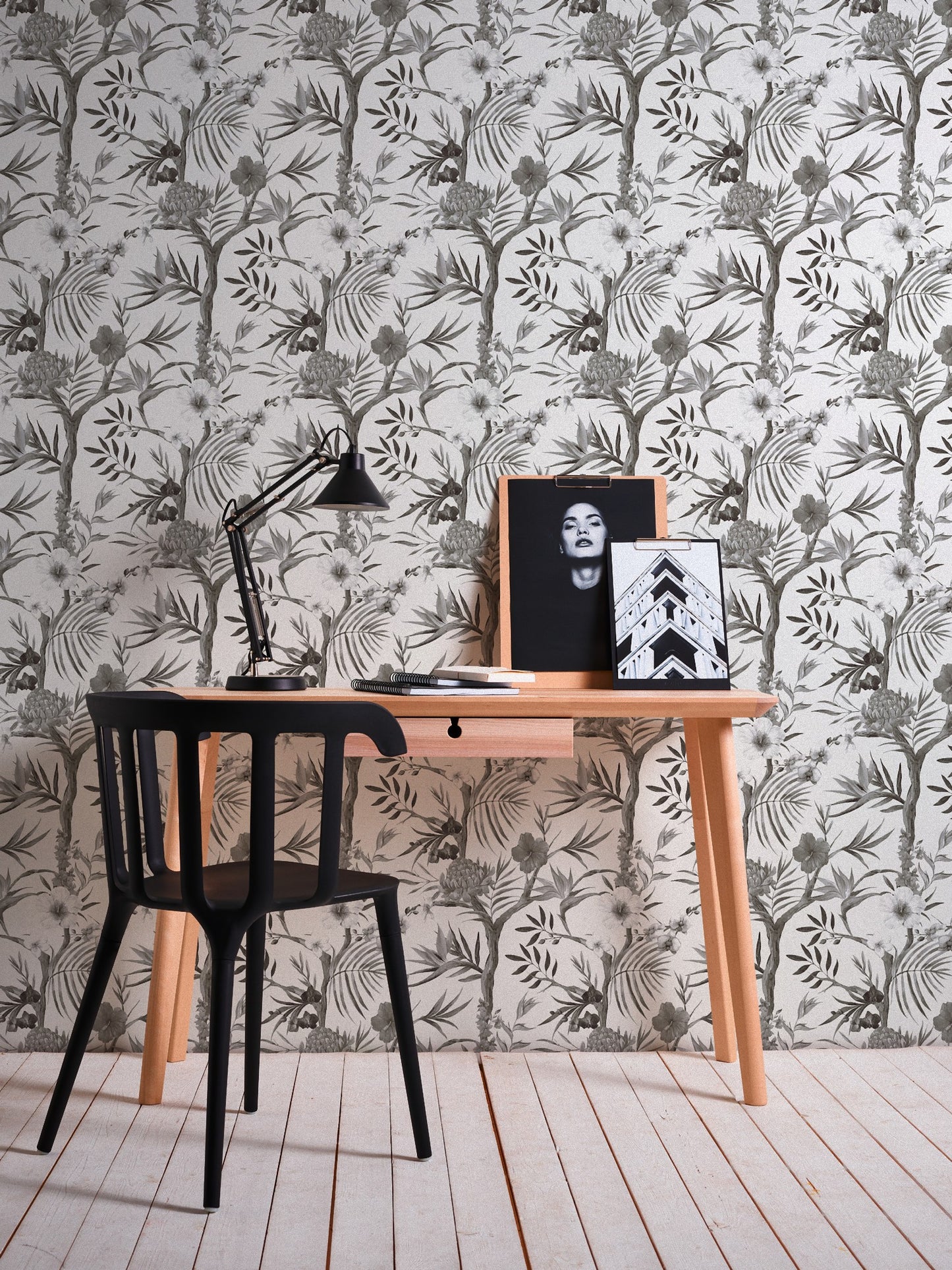 Blumentapete Schwarz Vliestapete 362022 Wandtapete A.S. Création Tapete