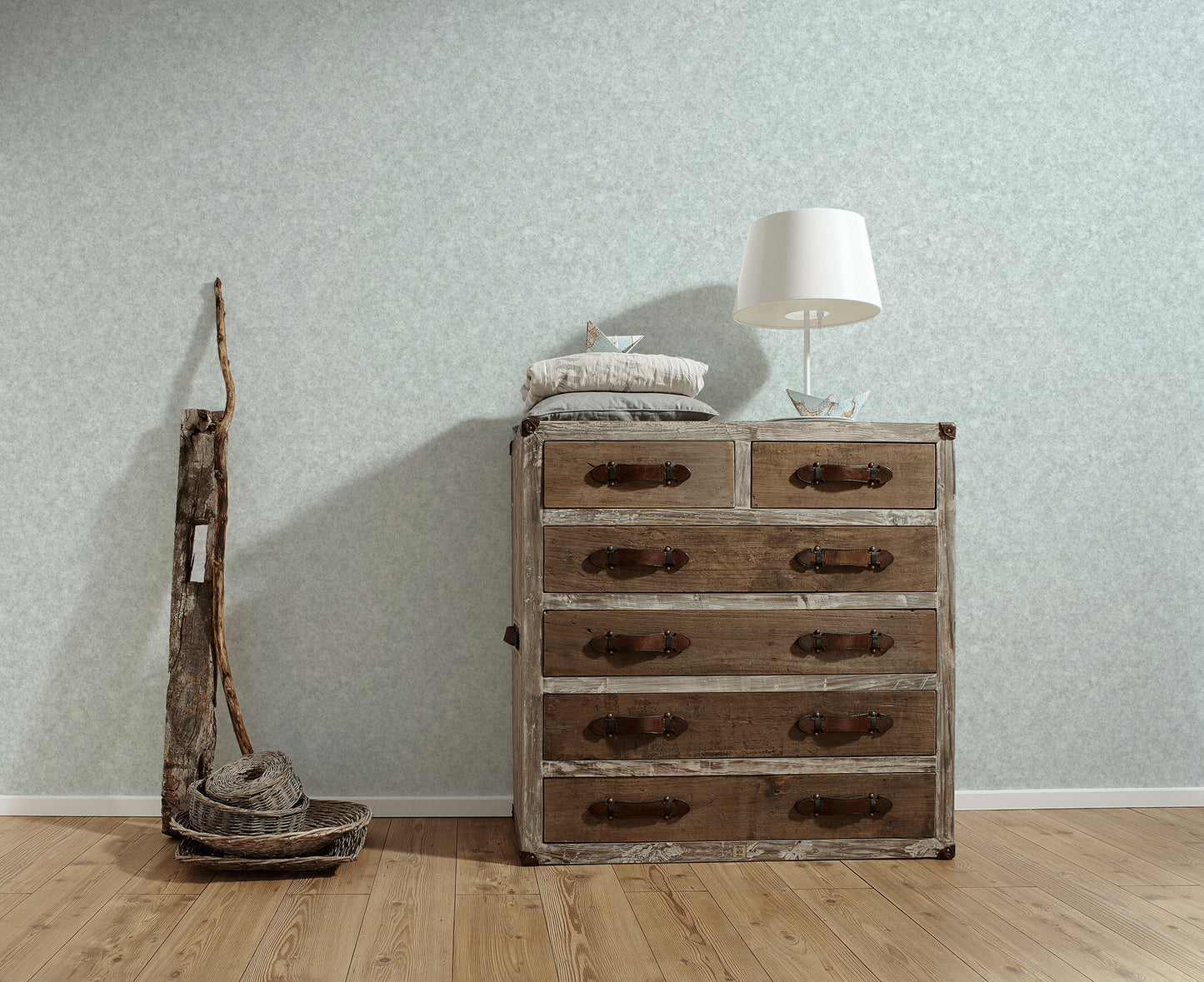 A.S. Création Unitapete Grau Vliestapete 362076 Wandtapete