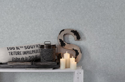 A.S. Création Unitapete Grau Vliestapete 362076 Wandtapete