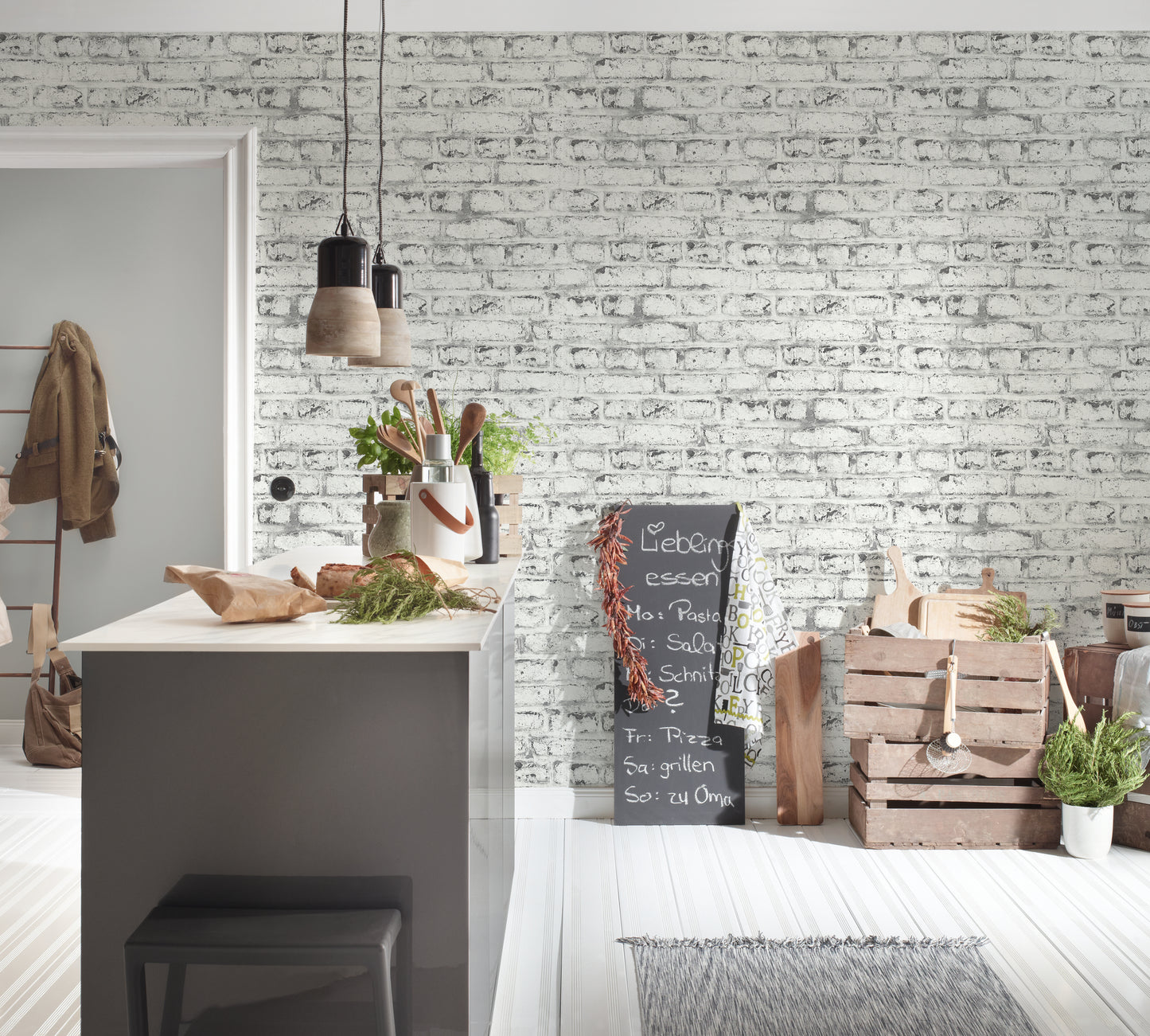 A.S. Création Steintapete Weiß Vliestapete 362802 Wandtapete