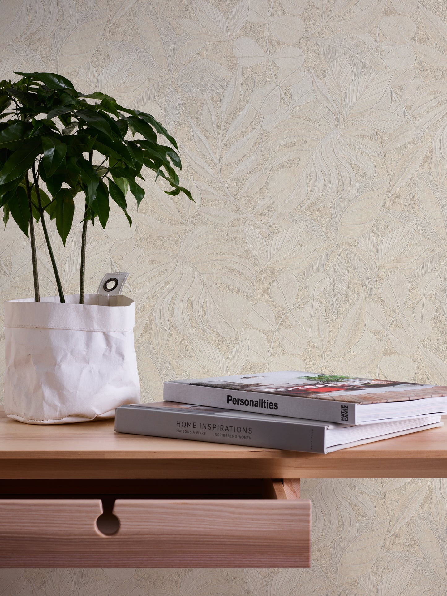 A.S. Création Blumentapete Beige Papiertapete 363244 Wandtapete Tapete