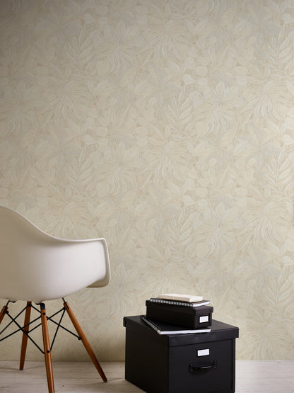A.S. Création Blumentapete Beige Papiertapete 363244 Wandtapete Tapete