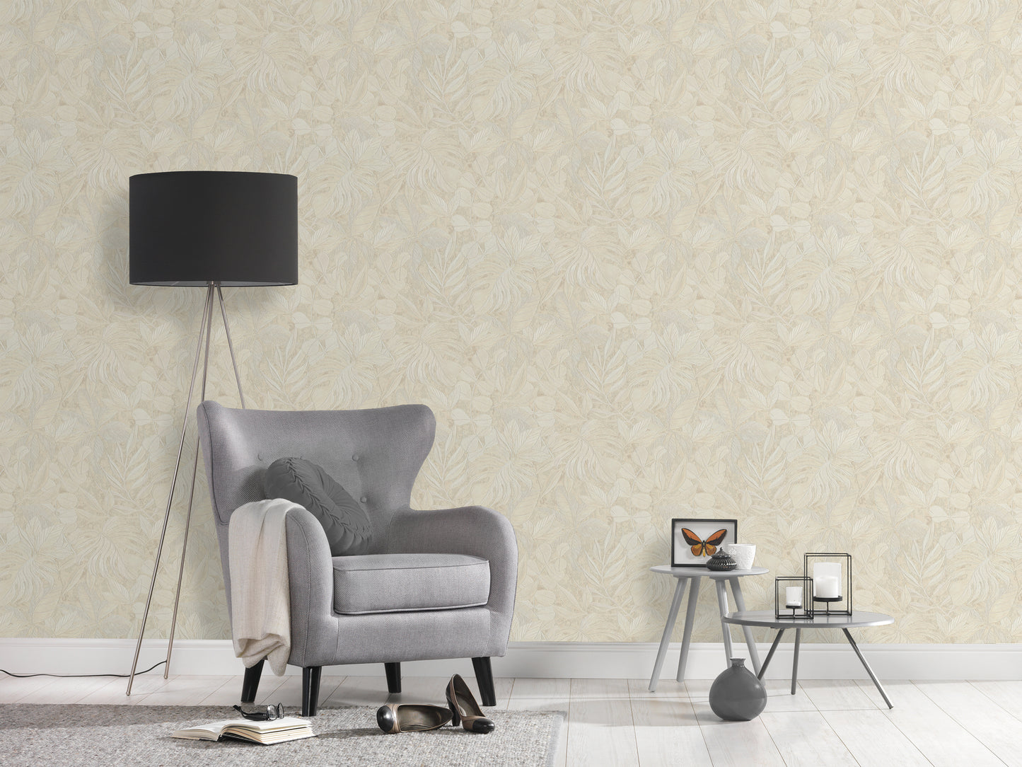 A.S. Création Blumentapete Beige Papiertapete 363244 Wandtapete Tapete