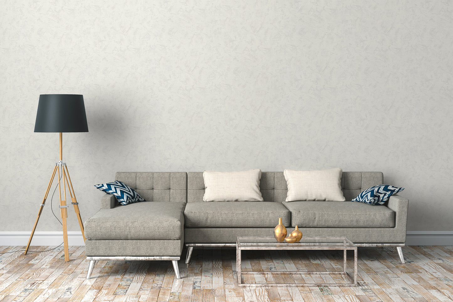 A.S. Création Tapete Attractive 2 363503 Weiß Putzoptik Wandtapete Vliestapeten