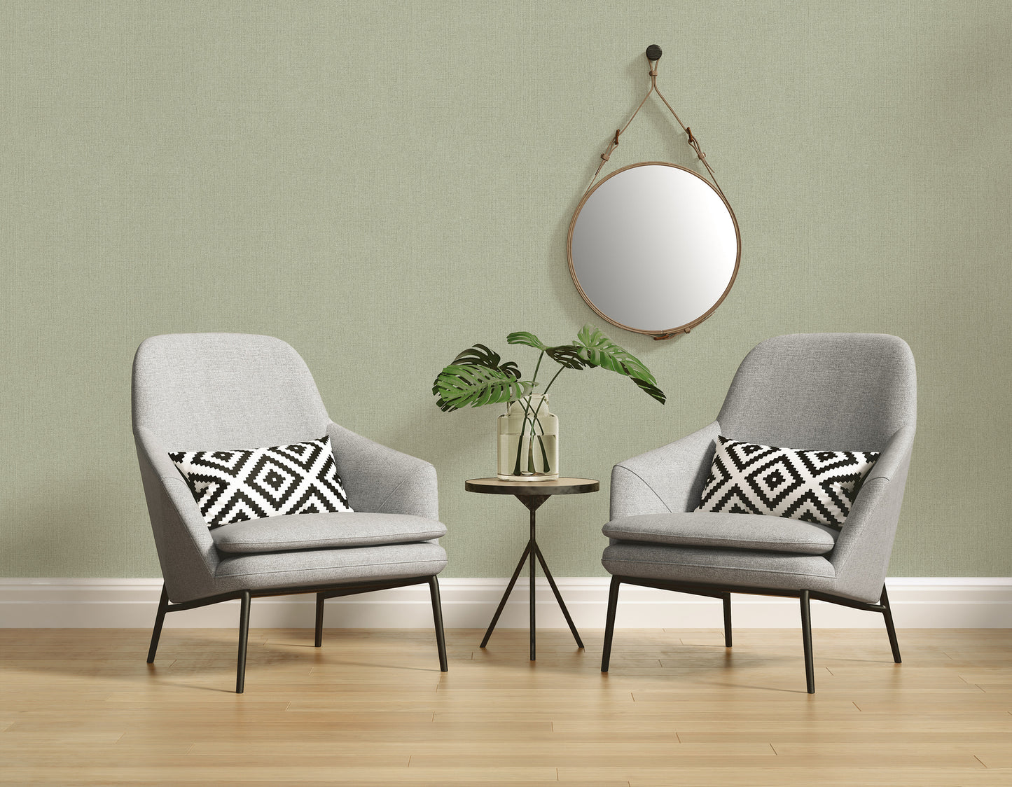 A.S. Création Tapete Attractive 2 363787 Grün Uni Wandtapete Vlies Vliestapeten