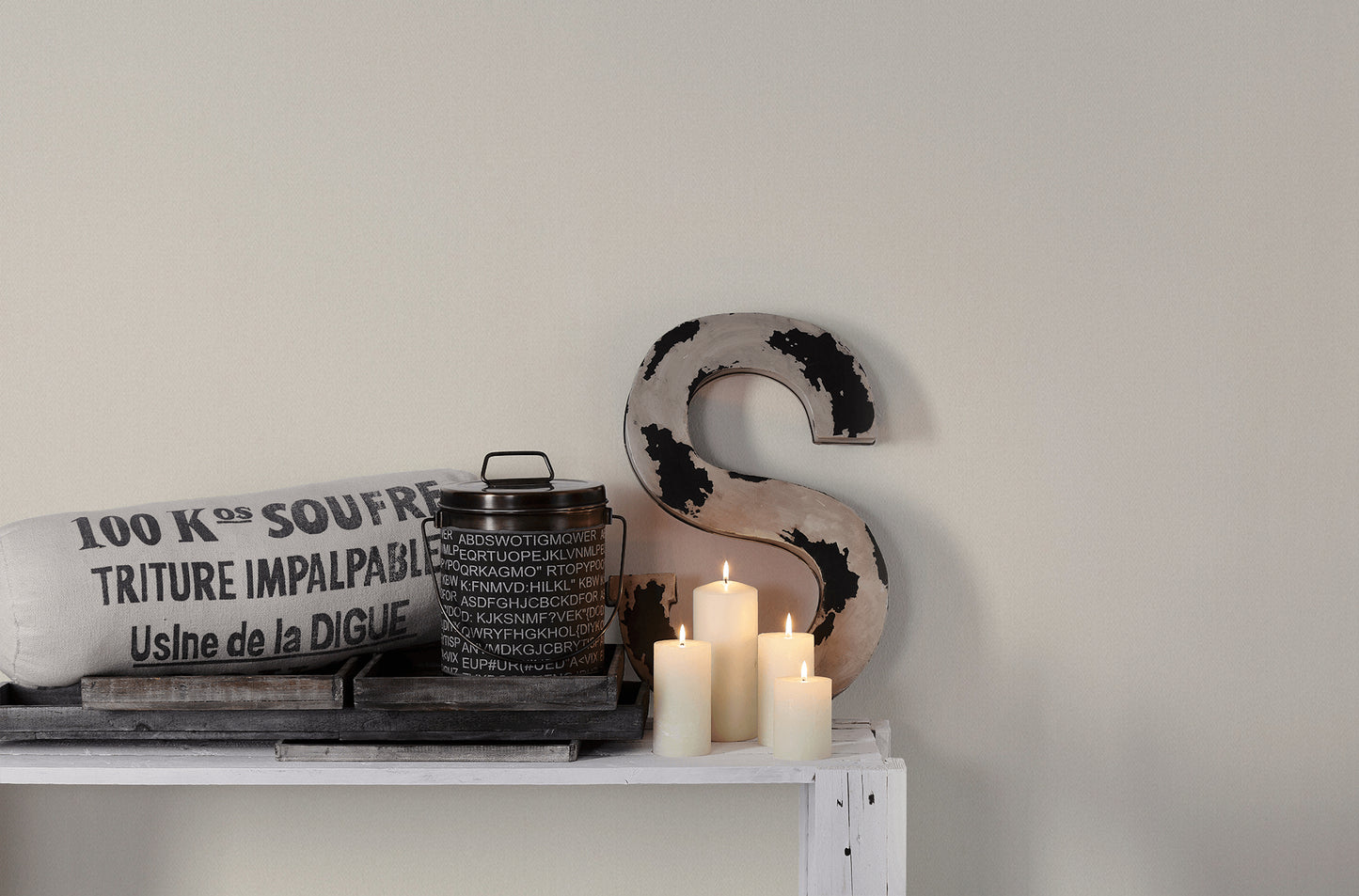 A.S. Création Unitapete Creme Vliestapete 363811 Wandtapete