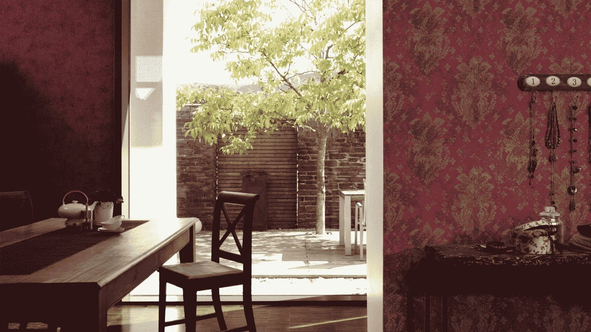 A.S. Création Unitapete Uni einfarbig Rot 364576 Tapete Boho Love Wandtapete