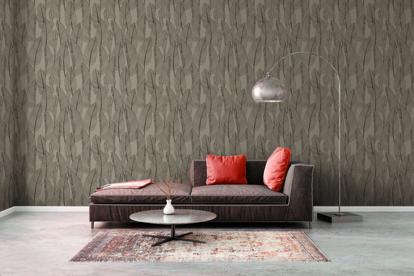 Blumentapete Braun Vliestapete 364976 Wandtapete A.S. Création Tapete