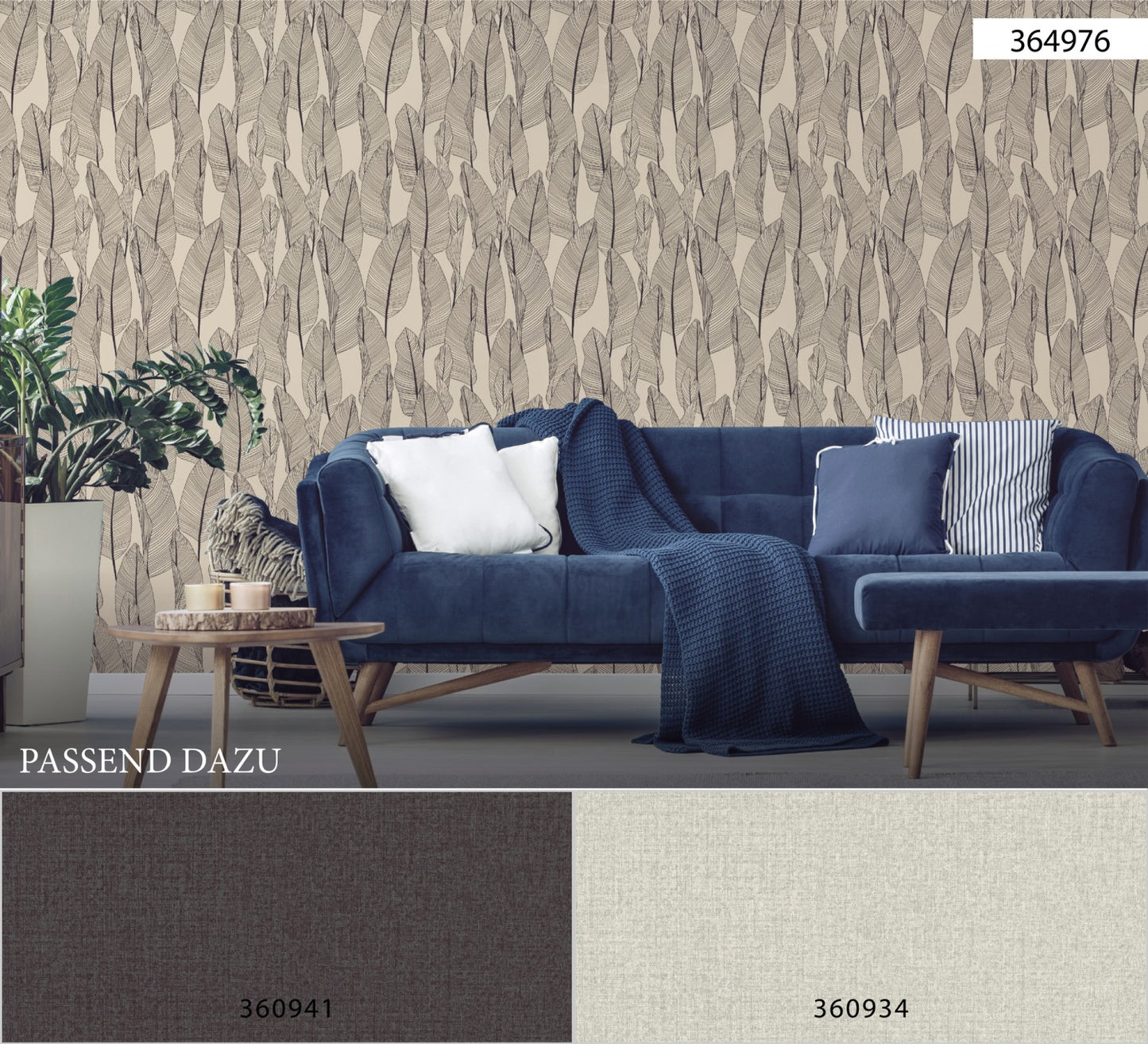 Blumentapete Braun Vliestapete 364976 Wandtapete A.S. Création Tapete