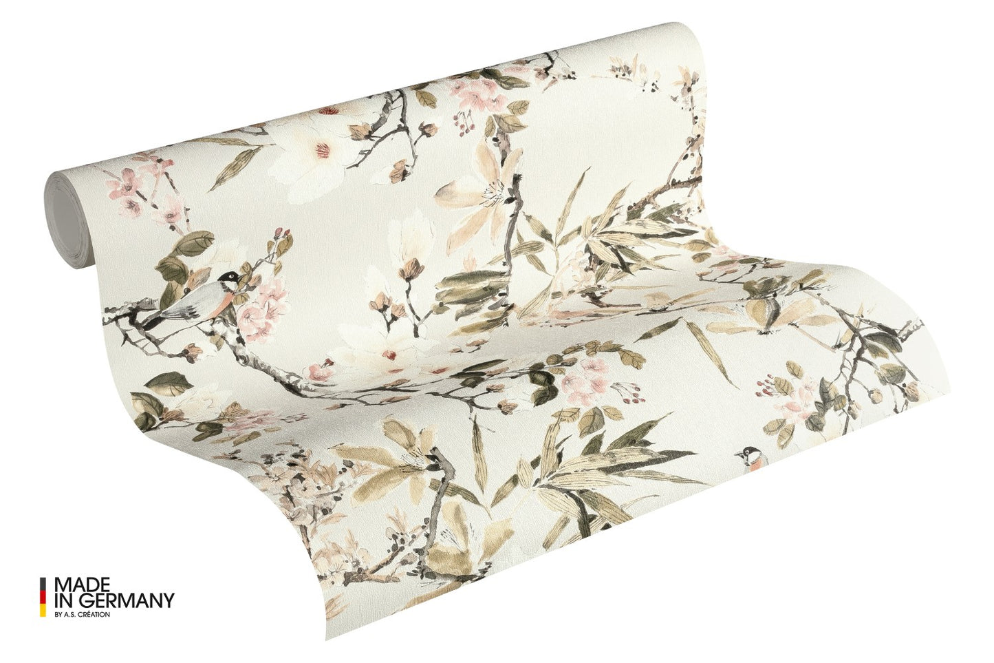 Blumentapete Beige Vliestapete 364982 Wandtapete A.S. Création Tapete