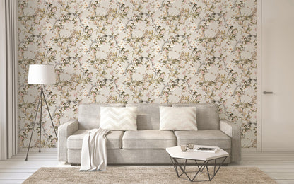 Blumentapete Beige Vliestapete 364982 Wandtapete A.S. Création Tapete