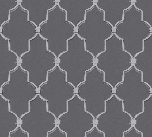 Barocktapete Grau Vliestapete 365023 Wandtapete A.S. Création Tapete