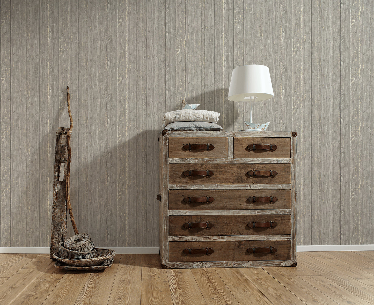 A.S. Création Tapeten in Holzoptik Braun Vliestapete 365731 Wandtapete