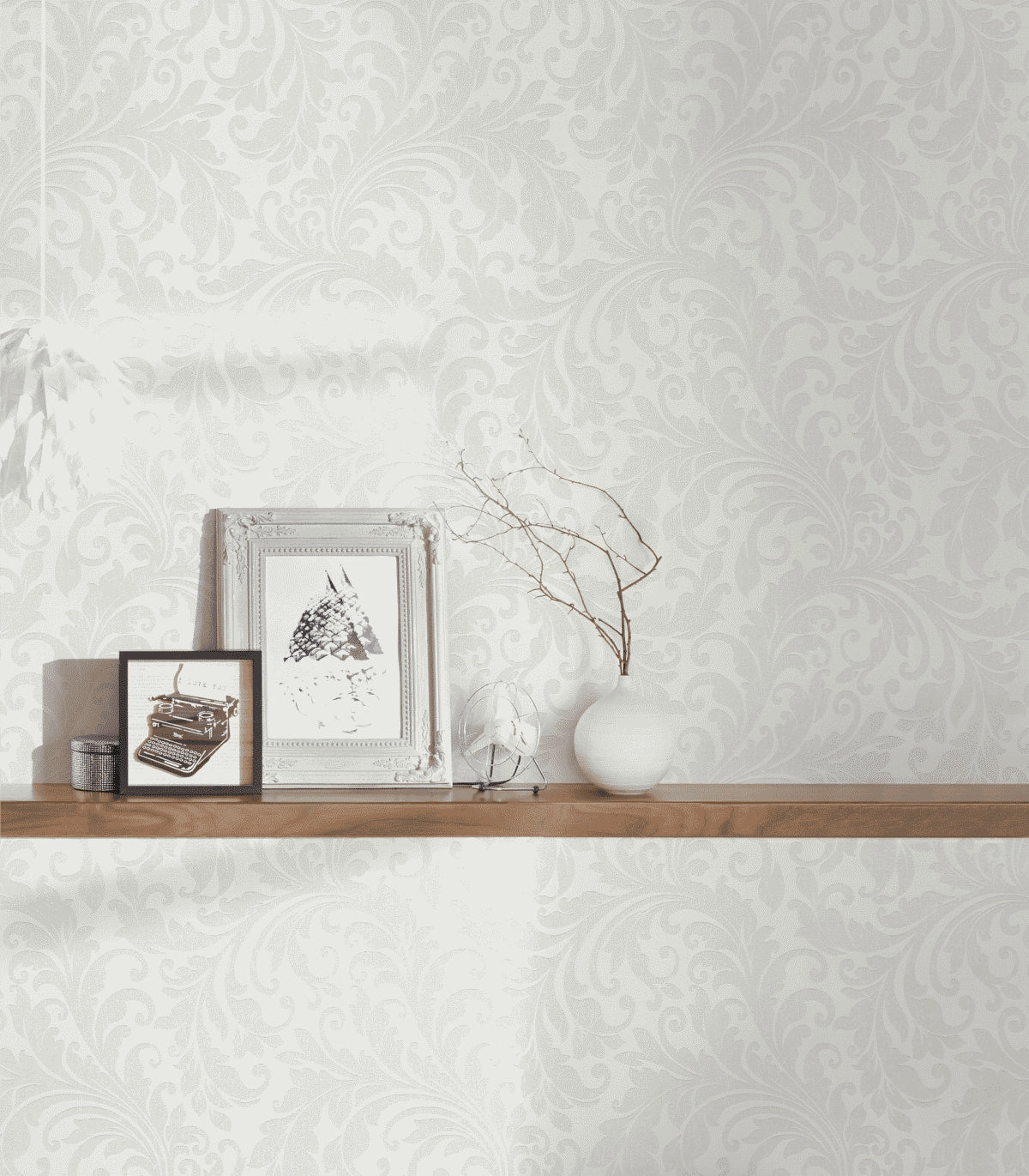 A.S. Création Barocktapete Barock Weiß 366661 Tapete Di Seta Wandtapete Design