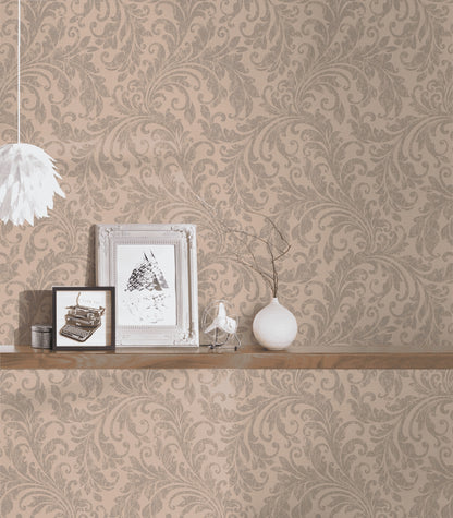 A.S. Création Barocktapete Barock Braun 366663 Tapete Di Seta Wandtapete Design