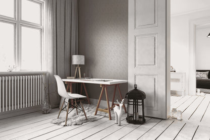 A.S. Création Unitapete Uni einfarbig Grau 366675 Tapete Di Seta Wandtapete