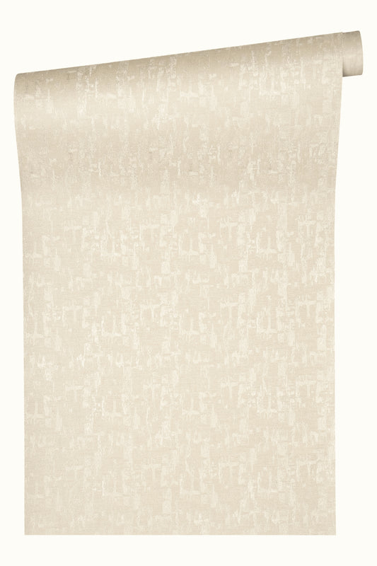 A.S. Création Unitapete Uni einfarbig Creme 366703 Tapete Di Seta Wandtapete