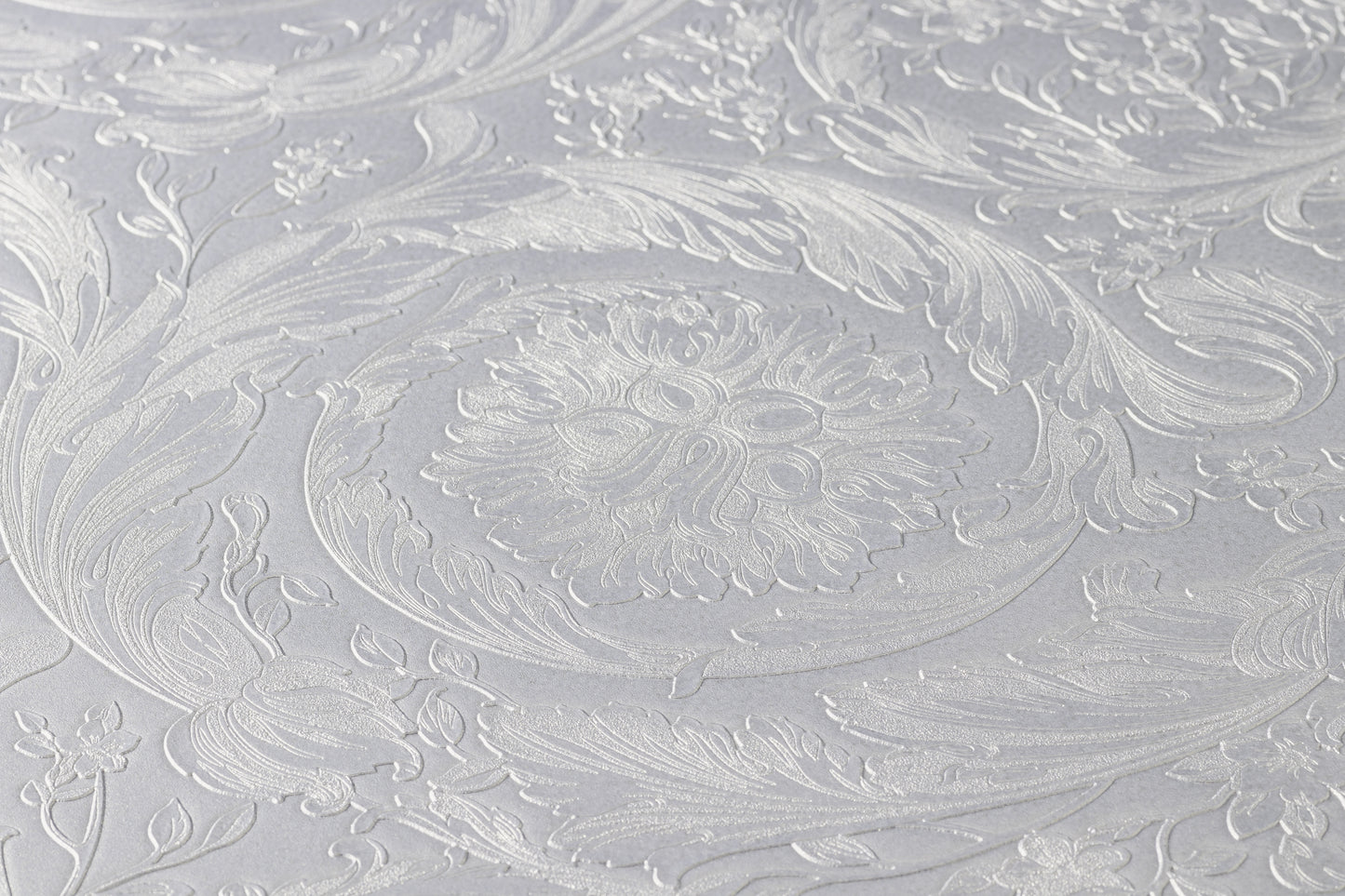 Versace Home Barocktapete Silber 366924 Luxus Vlies Designertapete Tapete Design