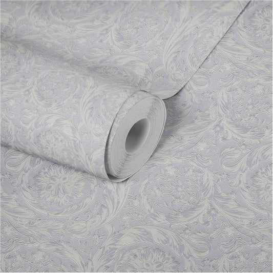 Versace Home Barocktapete Silber 366924 Luxus Vlies Designertapete Tapete Design
