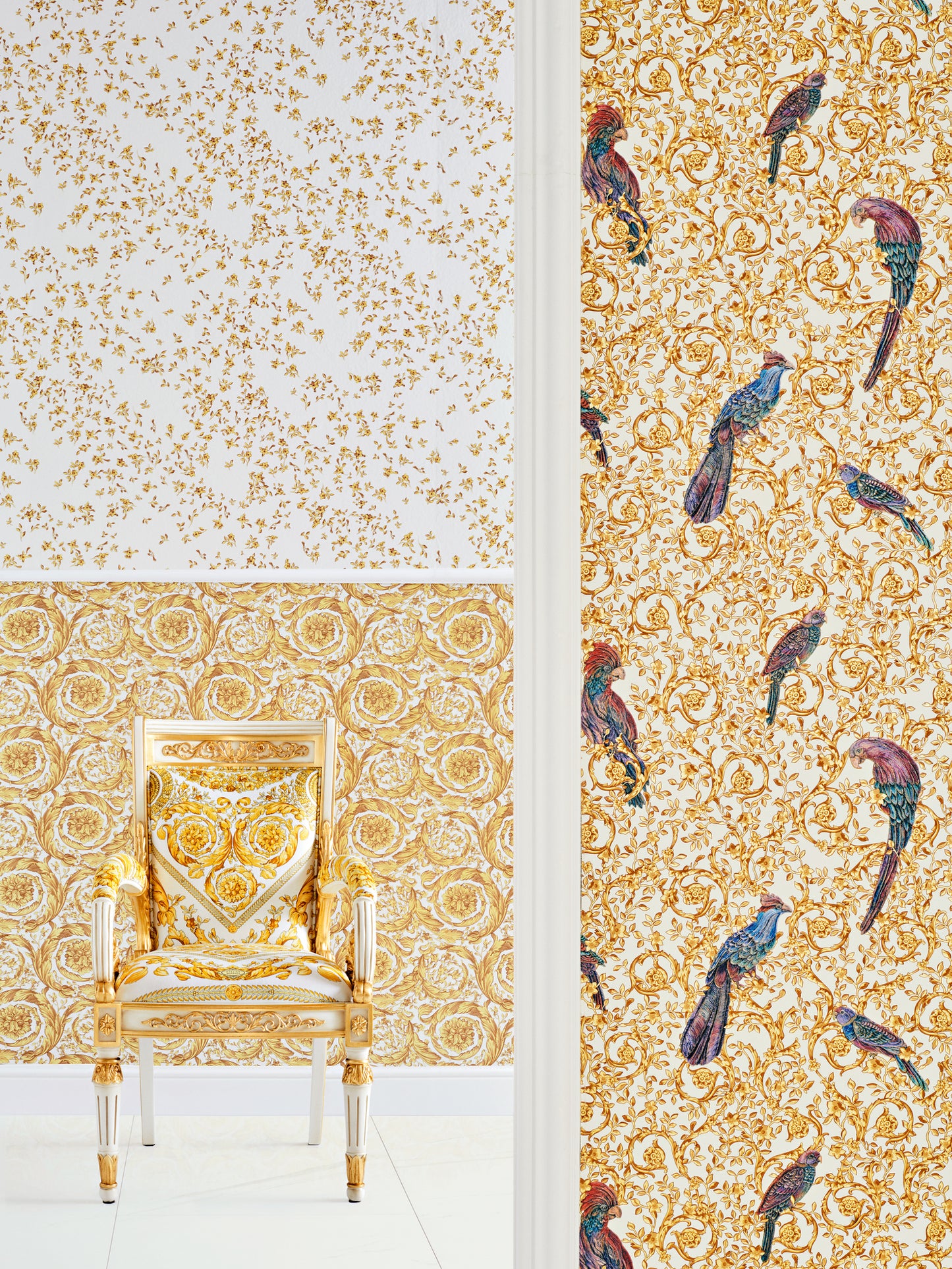 Versace Home Barocktapete Gold 366925 Luxus Vlies Designertapete Tapete Design