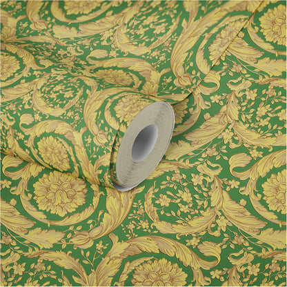 Versace Home Barocktapete Grün 366926 Luxus Vlies Designertapete Tapete Design