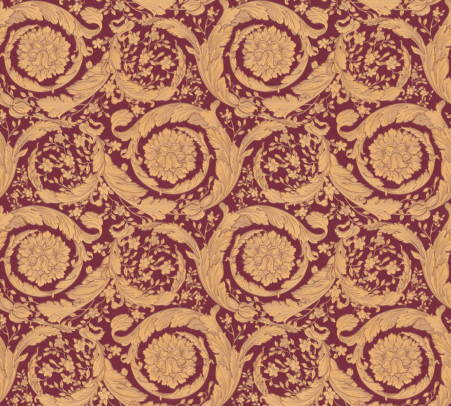 Versace Home Barocktapete Rot 366927 Luxus Vlies Designertapete Tapete Design