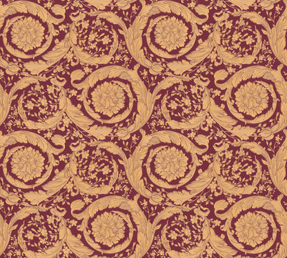 Versace Home Barocktapete Rot 366927 Luxus Vlies Designertapete Tapete Design