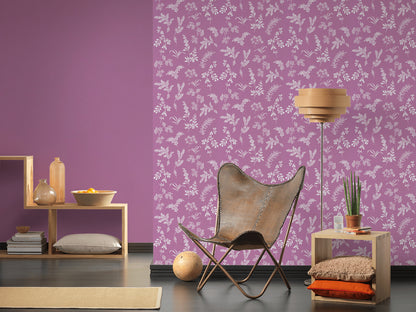 A.S. Création Blumentapete Violett Papiertapete 366936 Wandtapete